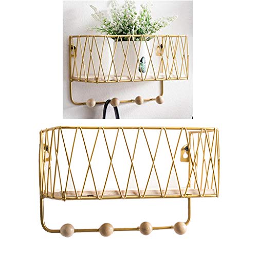 gazechimp Porta-chaves E Porta-malas de Metal, Organizador para Varanda, Cozinha, Camarim, Corredor,