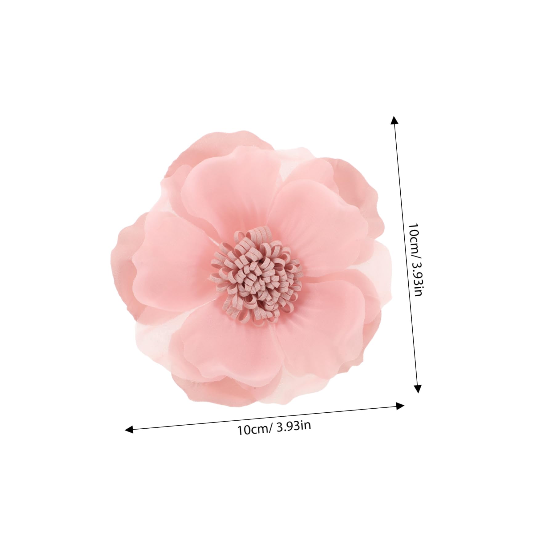 Broche con Forma de Rosa de té, Clip de Flor de Gasa, Moderno, Resistente a la decoloración, para Mujer.