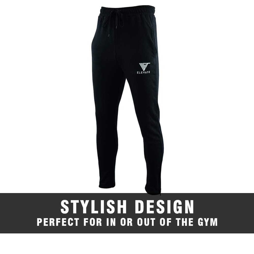 Elevate Apparel Muscle Fit Mens Gym Hoody, Joggers T Shirt for  Bodybuilding Crossfit Powerlifting Weight Lifting Fitness Running Training  Sportswear