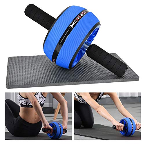 Ab Roller Wheel, Ab Trainner Abdominal Wheel Roller Excersise Fitness Ab Rollers Replacement for Workouts Ab Wheel Exercise Equipment Replacement for Home Gym (Blue&Black) - Image 3
