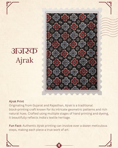 Shvaas By Vastramay Men's Ajrak Cotton Short Kurta - Image 7