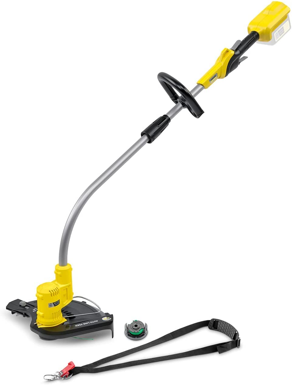 Kärcher, 36 V Cortabordes LTR 36-33, Velocidad de Corte 7000 r,p,m, con Correa, Compatible con batería 36 V de Kärcher, No Incluye batería, Amarillo, Diámetro de Corte 28-33 cm, Grosor del Hilo 2 mm