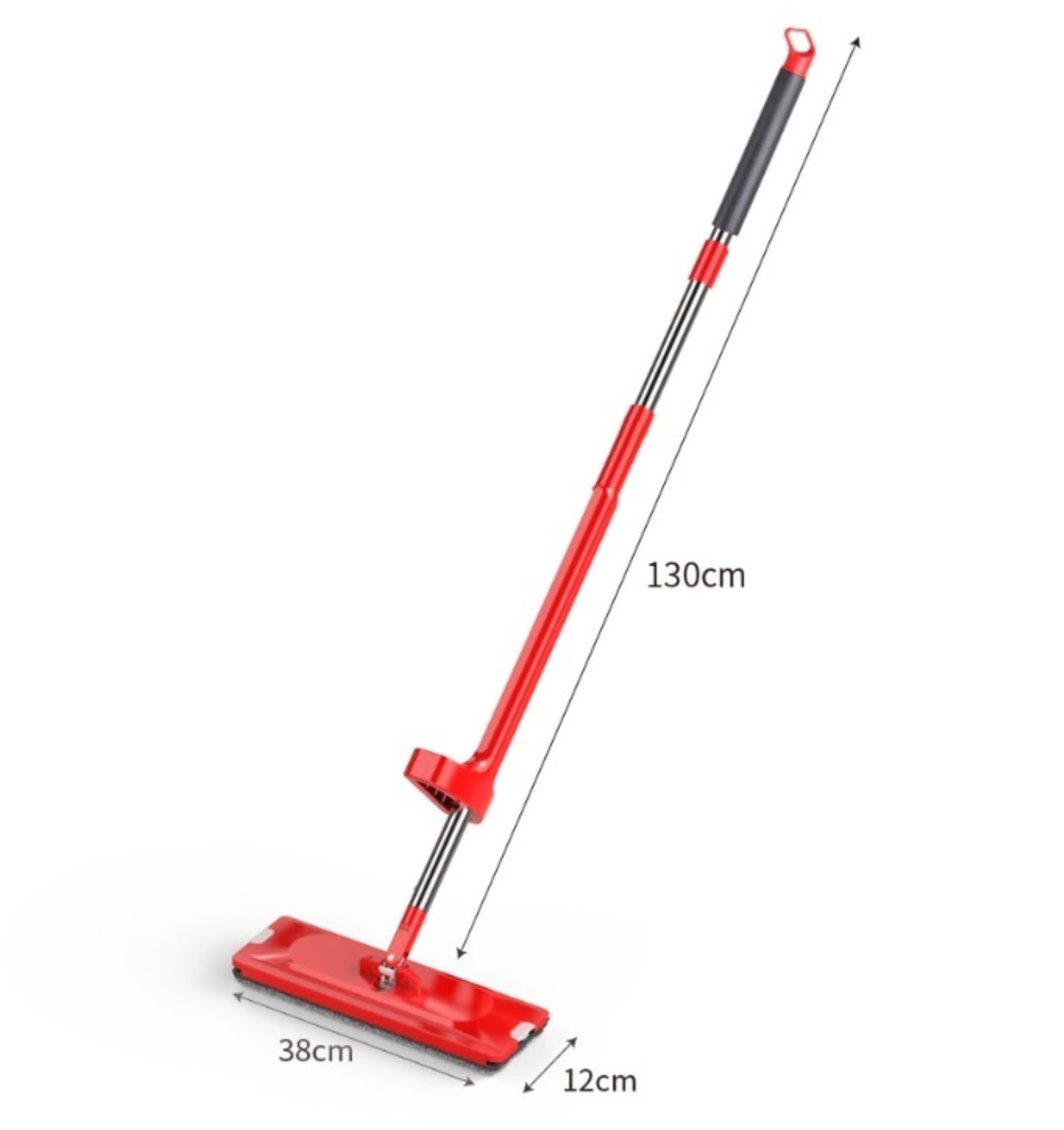 Fregona Fregona Plana Telescópica De Acero Inoxidable con Autoescurrido Y Manos Libres 180 Grados para El Hogar, La Cocina Todo Tipo Suelos Limpieza Suelo(Blue)