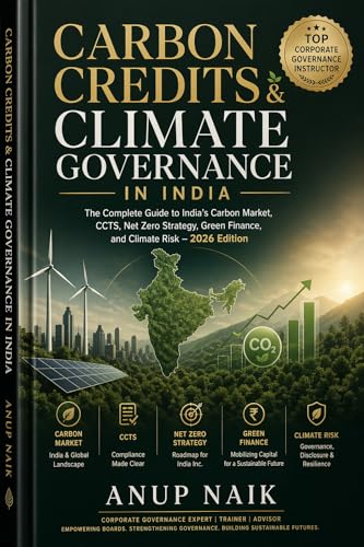Carbon Credits & Climate Governance in India: The Complete Guide to India's Carbon Market, CCTS, Net Zero Strategy, Green Finance, and Climate Risk - 2026 Edition (Corporate Governance)