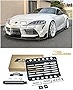 Extreme Online Store Replacement for 2020-Present Toyota GR Supra Models | EOS Plate Version 1 Front Bumper Tow Hook License Relocator Mount Bracket Tow-503 (Mid Size)