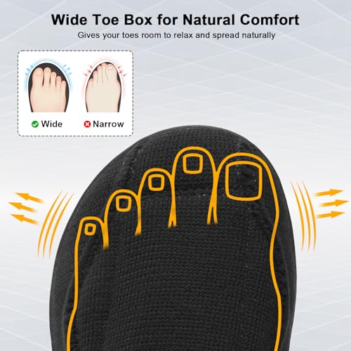 JOINFREE Women Men House Slippers Indoor Slip On Wide Fit Diabetic Shoes Adjustable, Non-Slip Cozy Comfort Home Slippers Shoes for Swollen Feet, Edema, Elderly, Preganant3