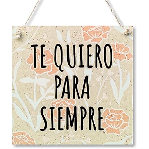 CARISPIBET Cartel Decorativo Te Quiero para Siempre Cover