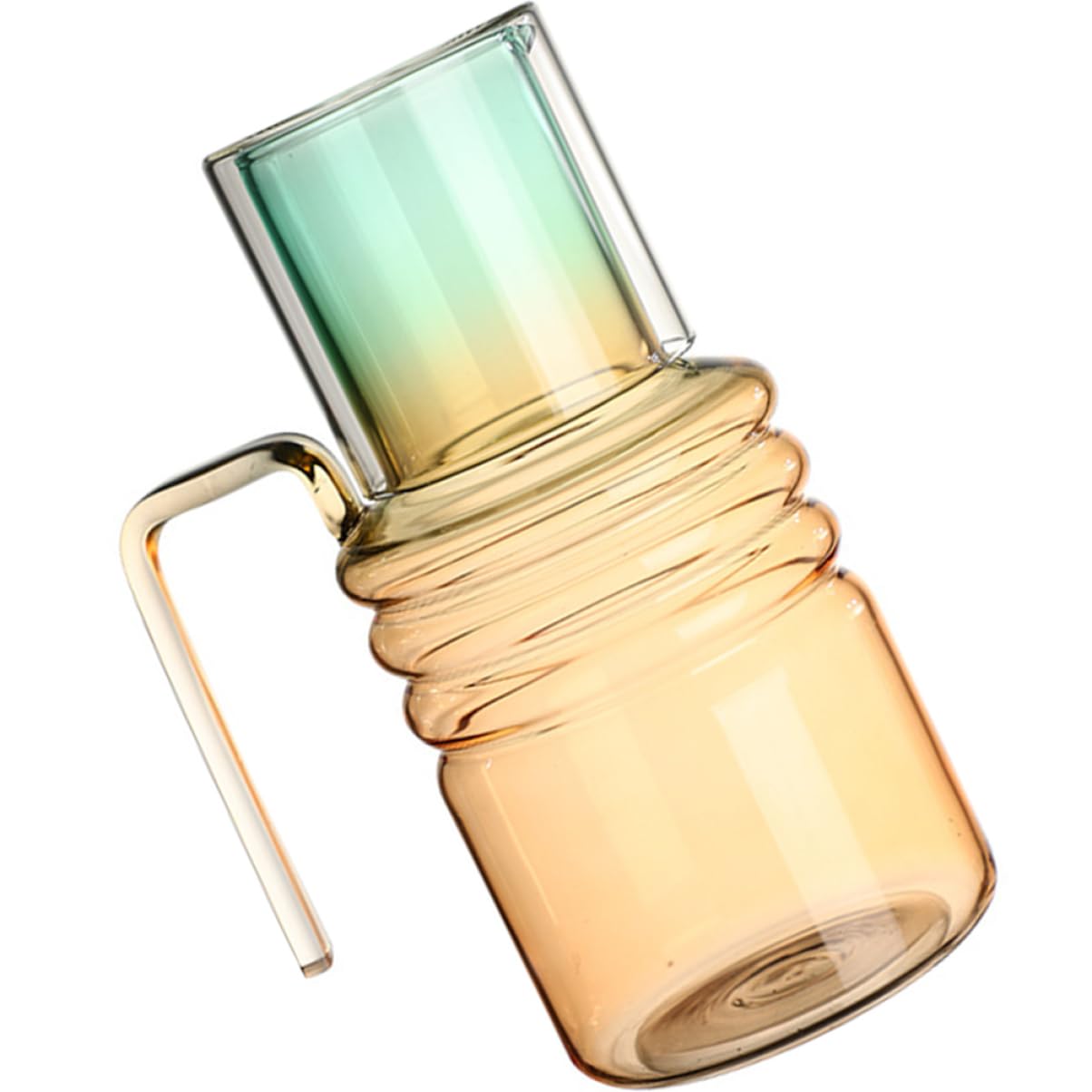 MAGICLULU Pichet à Jus en Verre Dégradé de 1 400 ml Carafe à Eau en Borosilicate pour La Maison Et Le Bureau