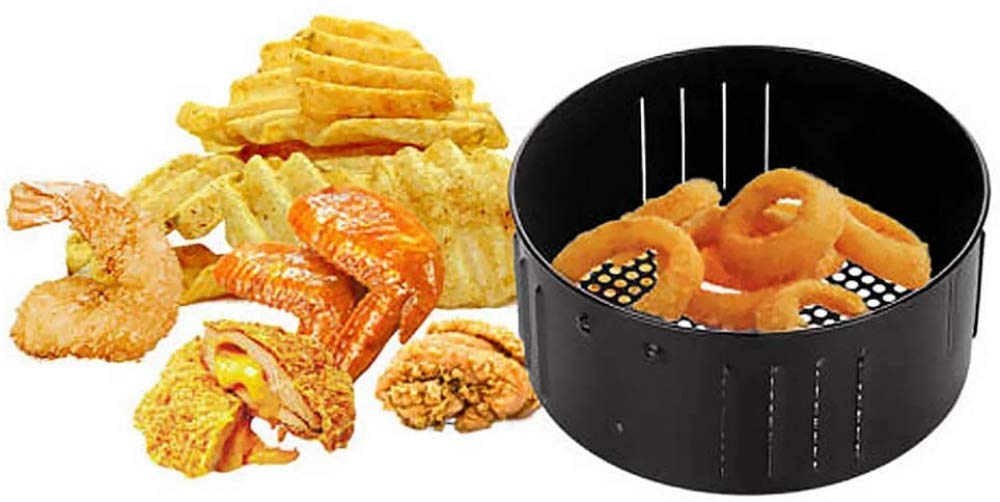 Cestello Rotondo Per Friggitrice Ad Aria, Ricambio Universale Antiaderente Per Frittura, Cesto Per Cibo, Cesto Per Frittura, Cestello Per Dolci, Cestello Di Scarico, Accessori Per Friggitrice Ad Aria,