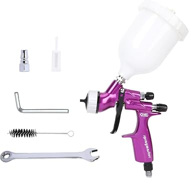 HVLP Air Spray Gun with 1.3mm Nozzle 600 ml Capacity Cup Automotive Paint Gun Sprayer for Cars & House DIY Painting Furniture Painting Refinishing Paint CWE-Zise