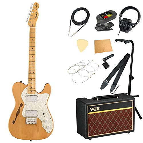 XNC[/XNCA Squier Classic Vibe '70s Telecaster Thinline NAT MN GLM^[ VOXAvt 11_ S҃Zbg