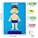 WATINC 35Pcs Body Parts Learning Felt Story Board Set Preschool Human Organ Educational Teaching Storytelling Early Learning Interactive Play Kit Wall Hanging Gift for Toddlers Kids 41 x 30 Inch