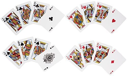 Ice - 100% Plastic Playing Cards, Premium Poker Sized Waterproof Standard Index Play Cards, Professional Casino Grade | Pack of 2