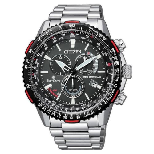 Citizen Orologio Cronografo Eco-Drive Uomini Con Cinturino In Acciaio Inox CB5001-57E