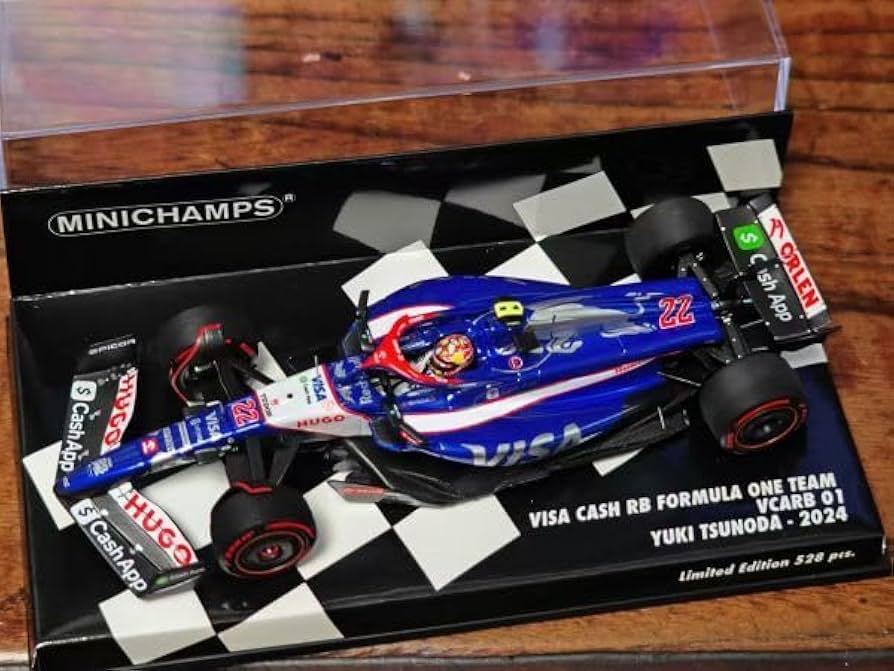 F1ボディ 角田仕様 角田裕毅がデニムデザインのマシンで