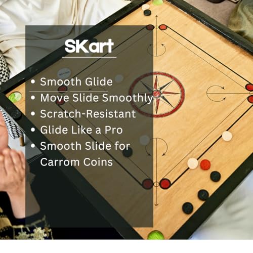 Image of Skart Disco Carrom Board Powder 10gm Pack of 12 Bottles | Extra Smooth Carrom Powder for Fast & Accurate Play | Premium Board Lubricant for Tournament, Club & Home Use