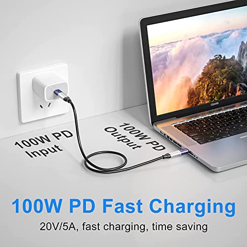 Image of MICROWARE 40Gbps USB4.0 C Adapter Type C 4.0 Male to Female Connector, with LED Indicator, Support 8K Audio and Video Transmission, for Smartphone Tablet Steam Deck, (Passthrough F /M)