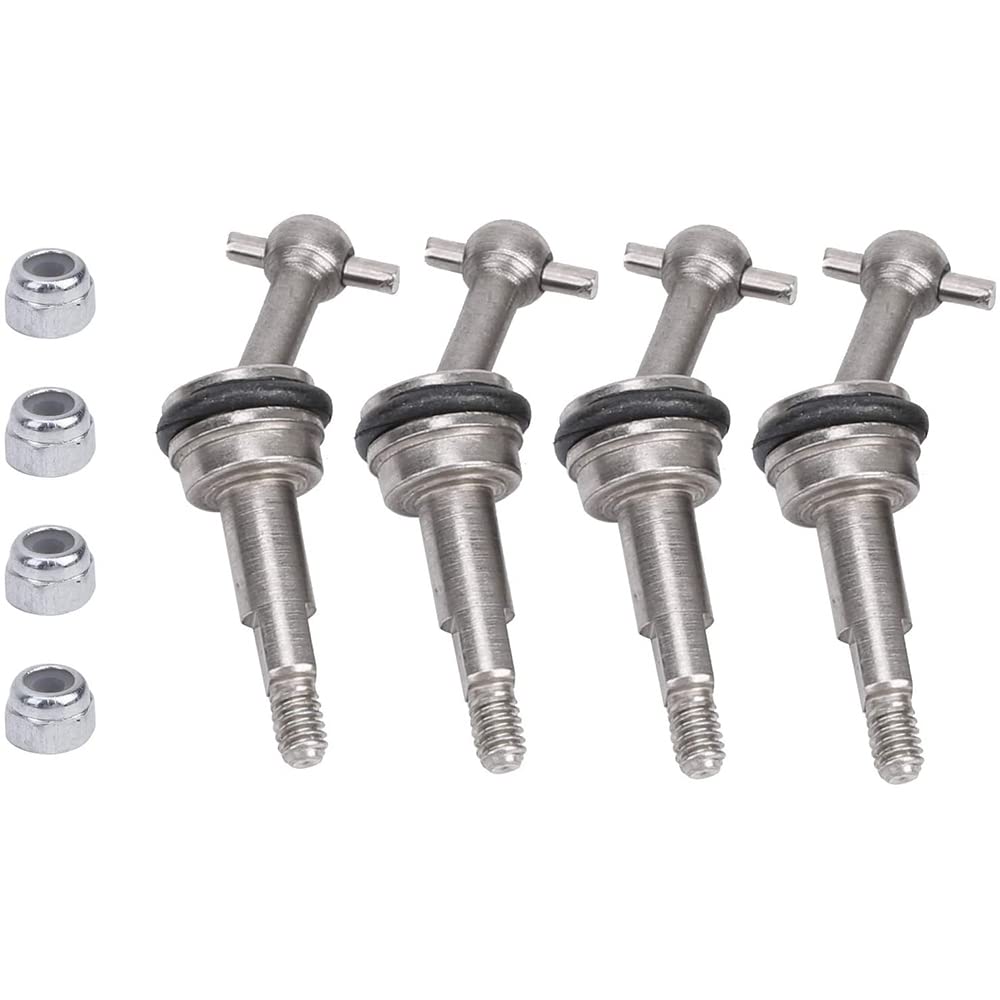 CENPEK 4Pcs Metal CVD Universal Drive Joint Shaft Transmission Compatible with 1/28 K969 K979 K989 K999 P929 P939 RC 4WD Short Course Drift Car Upgrade Parts