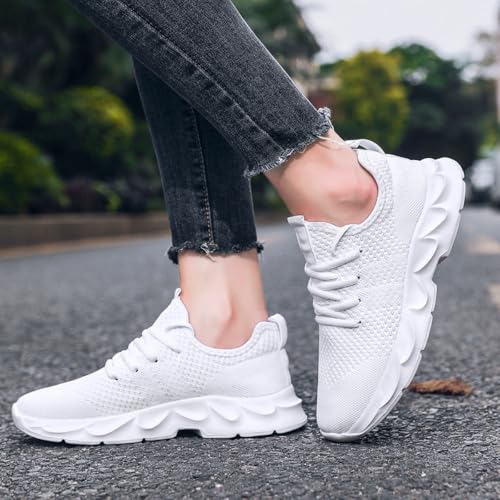Image of Womens Walking Shoes Slip on Running Tennis Sneakers Non Slip Workout Athletic Gym Sports Breathable Mesh Lightweight Comfortable Fashion Casual Soft Sole