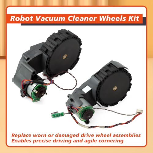 Robot Vacuum Cleaner Wheels Kit Replacement for Roborock S8/S8 Pro Ultra Robot Floor Cleaner Left and Right Wheel Set for Roborock Q5 Pro for Q8 Max+ Models, Strong Traction - Image 3