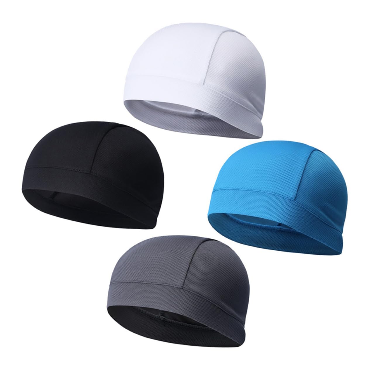 GALPADA 6 Pezzi Donna Berretto Traspirante Casco Donna Raffreddamento Termico Berretti Alti Cappelli Neri E Uomo Fodera Teschio sotto para Grigio Cappuccio Antiumidità Onda per Sudore-