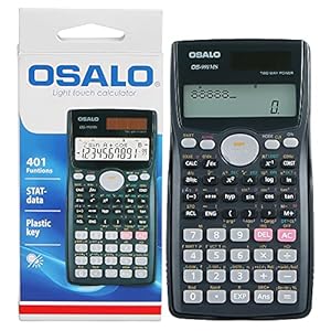 Scientific Calculator 401Funtions with Case, Financial Calculators Large Display for School, Battery Solar Calculadora…