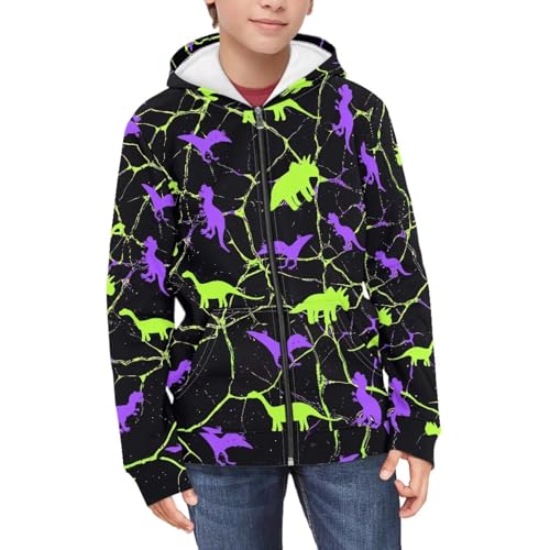 Kids Boys Girls Fall Zip Up Hoodie Sweatshirts with Pockets Long Sleeve Hoody Coat for Hiking Cycling3
