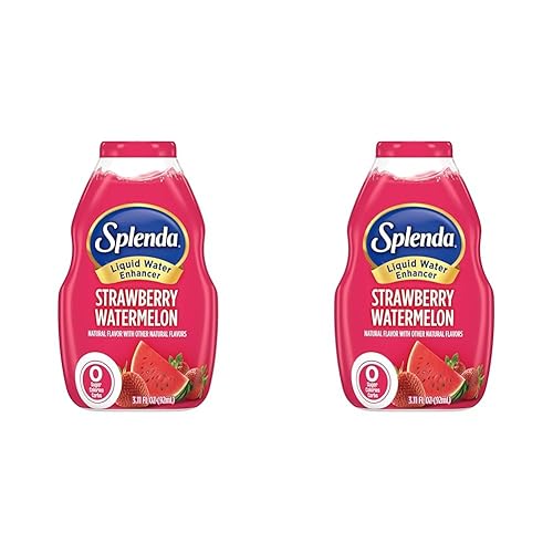 SPLENDA Gotas potenciadoras de agua líquidas, sin azúcar, cero calorías, sabor natural, mezcla de bebida concentrada, 3.11 onzas líquidas cada