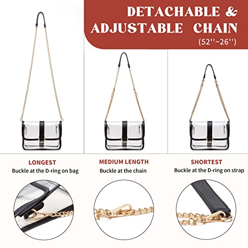 Vorspack Clear Purse - Stadium Approved Clear Crossbody Bag for Women, Concert, Sport3