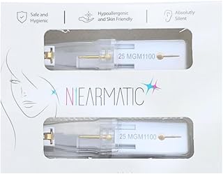 Niearmatic Safe Ear Piercing Kit with Gold Stud Earrings | Sterile One-Click Ear Piercing Gun 3mm