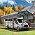 GREEN PARTY 14 x 25 ft Metal RV Carport Kits with Galvanized Steel Roof, Heavy Duty 2 Car Outdoor Car-Shed Canopy, Car Tent Metal Garage Shelter for RV, SUV, Truck, Tractors and Boats, Gray