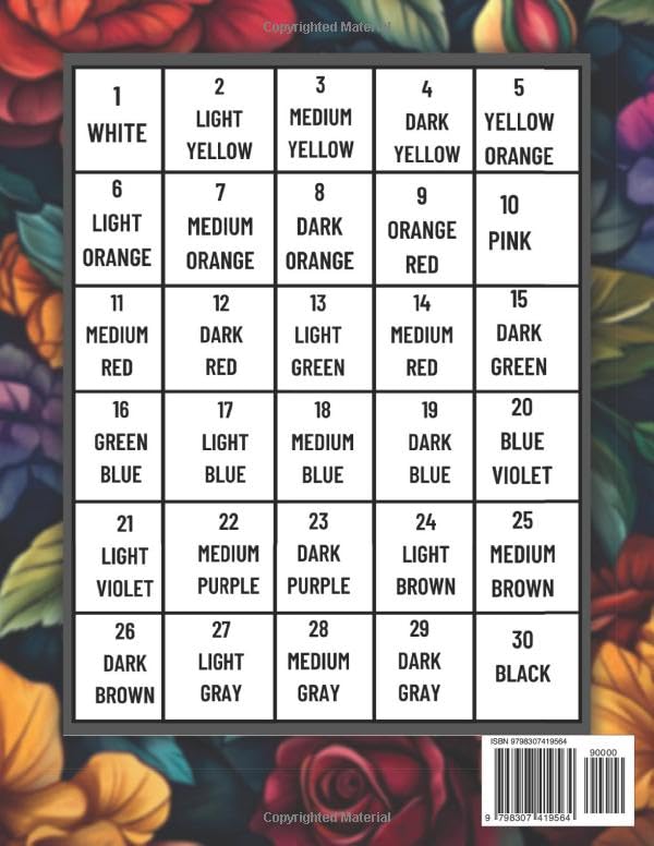 Large Print Color By Number Coloring Book For Adult: Mindful Color by Number Coloring Book for Adults with Easy-to-Read Large Prints - Image 2