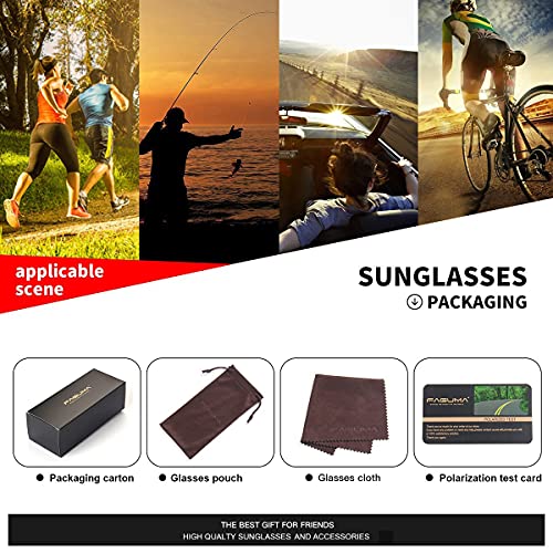 Faguma Polarized Sports Sunglasses For Men Cycling Driving Fishing 100% Uv Protection #TOP5