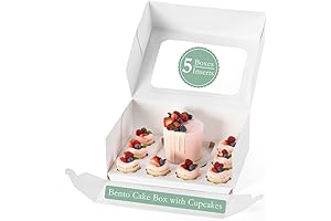 Bento cake Box Cupake Boxes Fit 8 Regular Cupcakes and Mini Cake