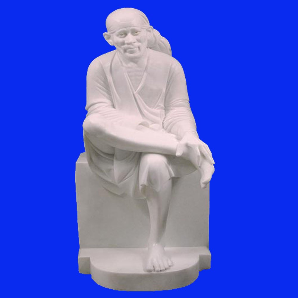 crafts look Marble Sai Baba God Statue 14