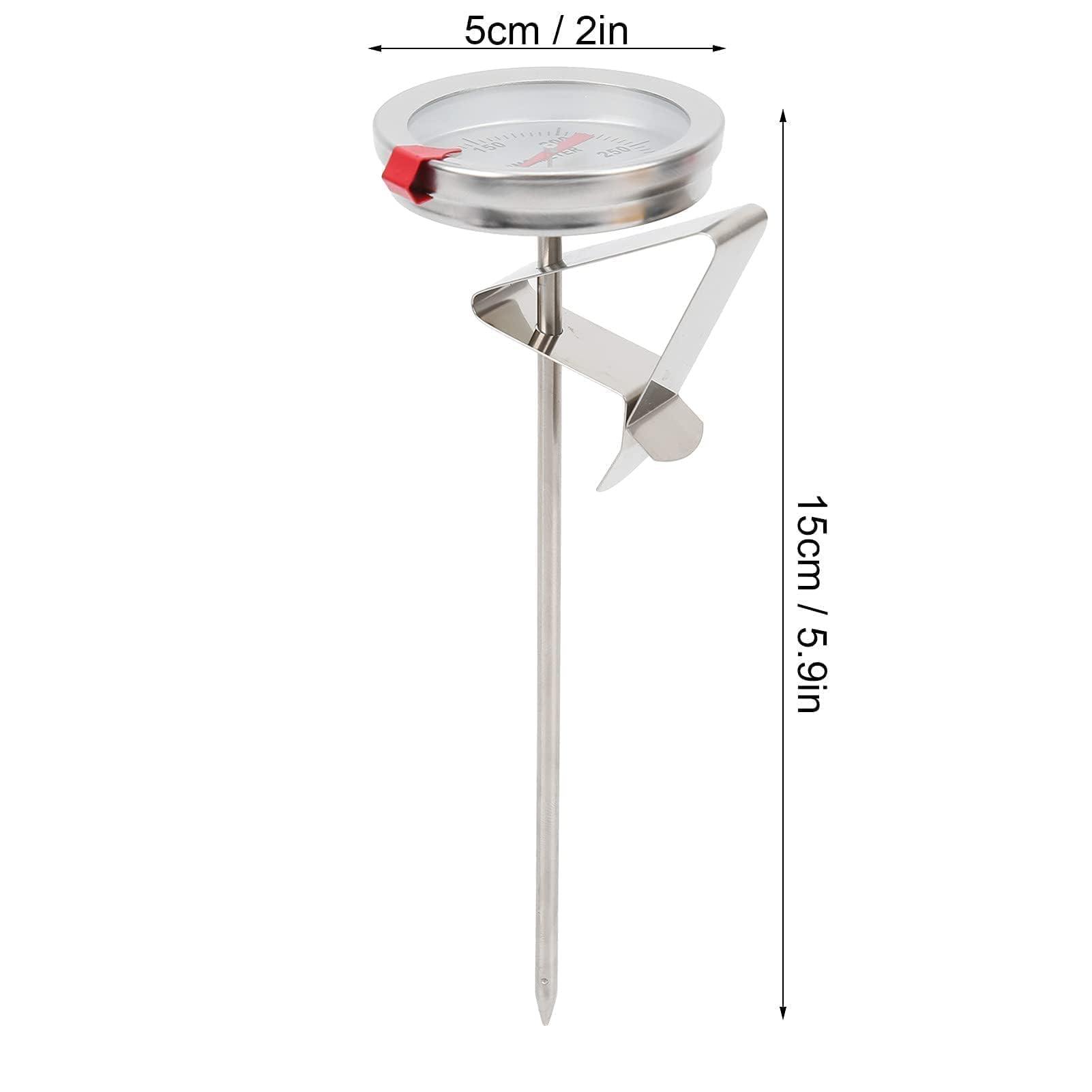 Termómetro Para Alimentos Con Sonda Larga 5cm Dial Digital TTE35125 Cocina Barbacoa 15cm