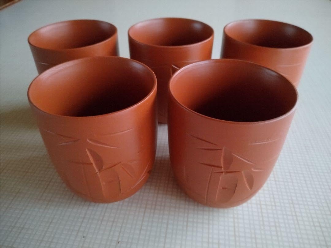 常滑焼 湯呑み 5個 湯呑み5客セット 常滑焼 小さな常滑焼 朱泥