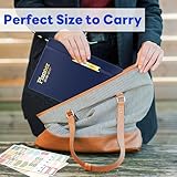 2026 Diary A5 Week to View - 18 Monthly Academic Planner with Soft Leather Cover - Teacher Diary Day per Page - Work Planners Notebook with Pen Ring Appointment Book for Students Business(Blue) - Image 6