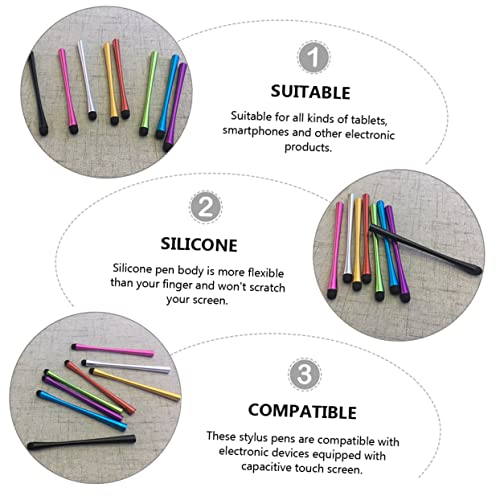 8 Pcs Small Waist Stylus Universal Slim Waist Stylist Pens Handwriting Tablets Stylus Pen Stylus Pens Stylus Pen for Tablet Fine Tip Stylus Tablet Capacitive Pen Screen