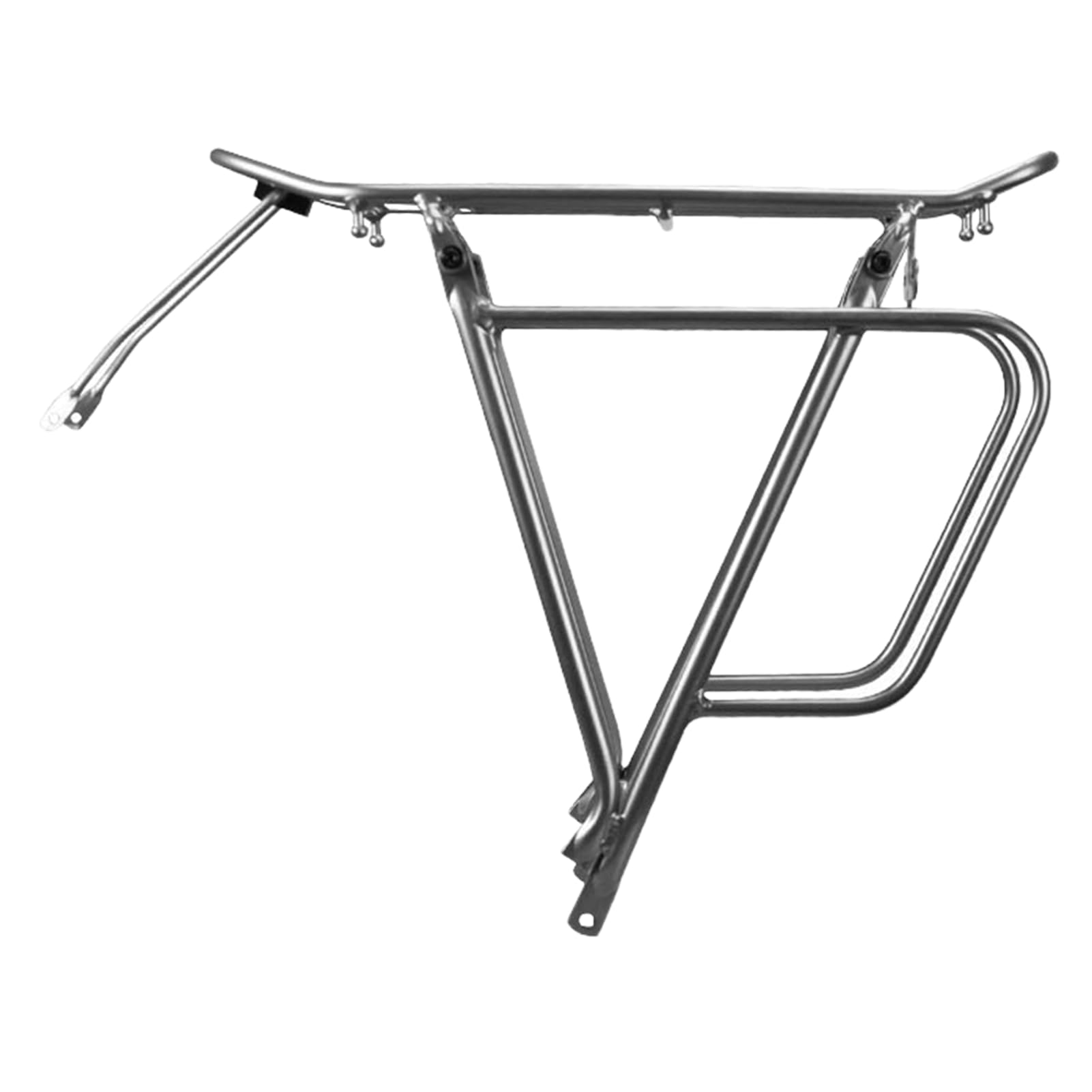 Portabiciclette, portabici | Portabici con schienale in metallo resistente | Supporto per attrezzatura per il trasporto turistico, accessori da ciclismo per lunghi viaggi su strada e attività
