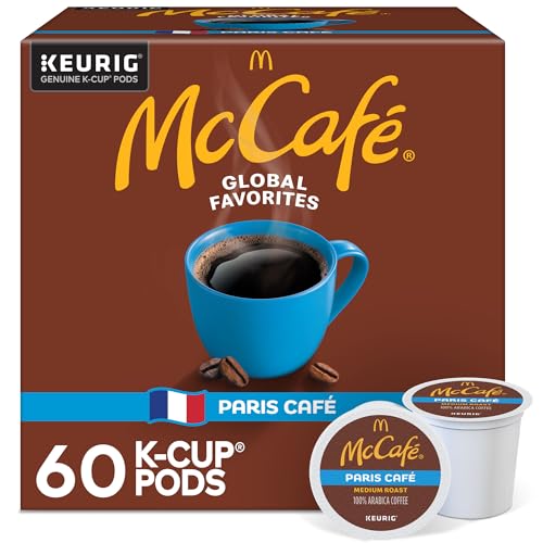 Image of McCafe Paris Cafe, Single Serve Coffee Keurig K-Cup Pods, Medium Roast Coffee, 60 Count (6 Packs of 10)