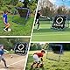 Rebounder für Fußball – Verstellbares Doppelseitiges Rebounder-Netz mit Ziel, für Fußball, Baseball, Tennis, Rugby – Trainingsnetz mit robustem Stahlrahmen – 80/100/120 cm Trainingszubehör Inn