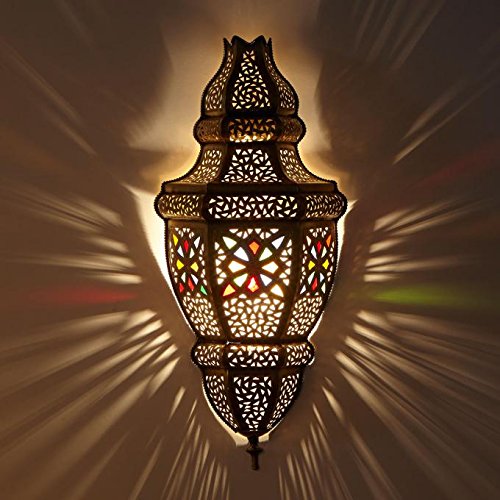 Applique murale marocaine avec verre transparent
