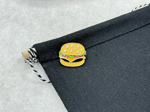 A Delicious Hamburger Brooch Lapel Pin Metal Enamel Delicate Brooch Pin Accessory for Backpack Clothes Hat Decoration Badges for Women Men Girls Kids Gift3