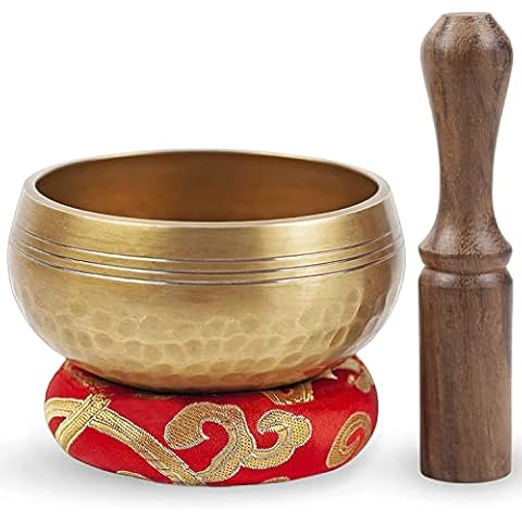 Tibetan Singing Bowl Set - Easy To Play for Beginners - Authentic Handcrafted Mindfulness Meditation Holistic Sound 7 Chakra Healing Gift by Himalayan Bazaar (3) Cover