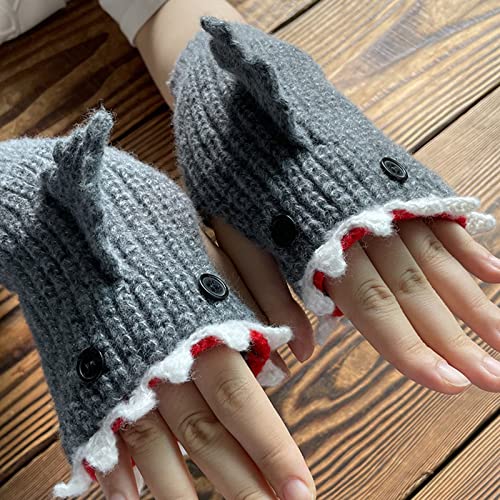 Soft Kids Winter Gloves Warm Mittens Half Finger Cartoon Mittens for Boys Girls Winter Supplies2