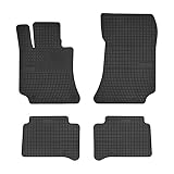 FROGUM 0781 Tapis de sol Caoutchouc noir Avant et Arrière Compatible avec MERCEDES BENZ Classe E Berline W212 Classe E Break S212 CLS Coupé C218