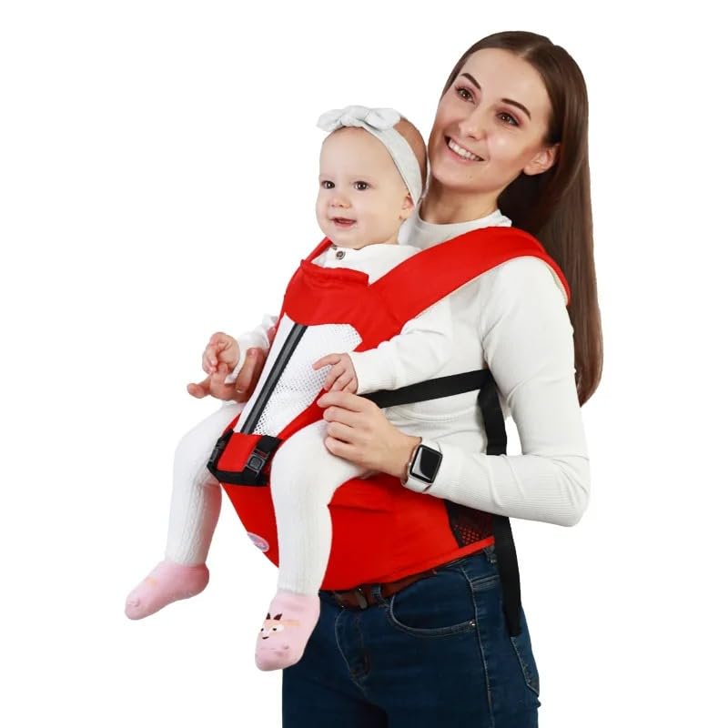 Mochila portabebes ergonomica | Mochila porteo bebe ajustable con sujeción inferior | Porta bebe...