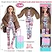 iBayda 6 Pack Fashion 11.5 inch American Toy Prinecess Dolls Playset with Outfits Dress Design and Accessories Like Handbag Hat Crown Necklace Suitcase (Gift Box Package)