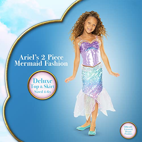 Disfraz Ariel La Sirenita 2 piezas talla 4-6X miniatura 3